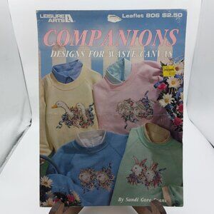 Leisure Arts Companions Designs For Waste Canvas Leaflet 806 By Sandi Gore Evans